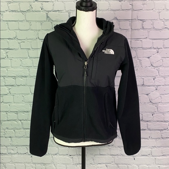 north face black zip up